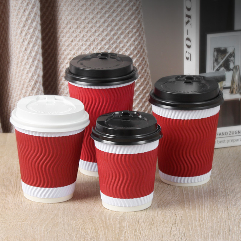 一次性奶茶杯防烫咖啡杯豆