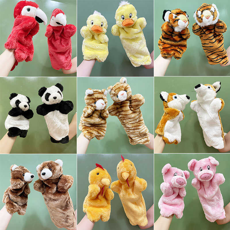 一大一小套装手偶熊猫毛绒玩具