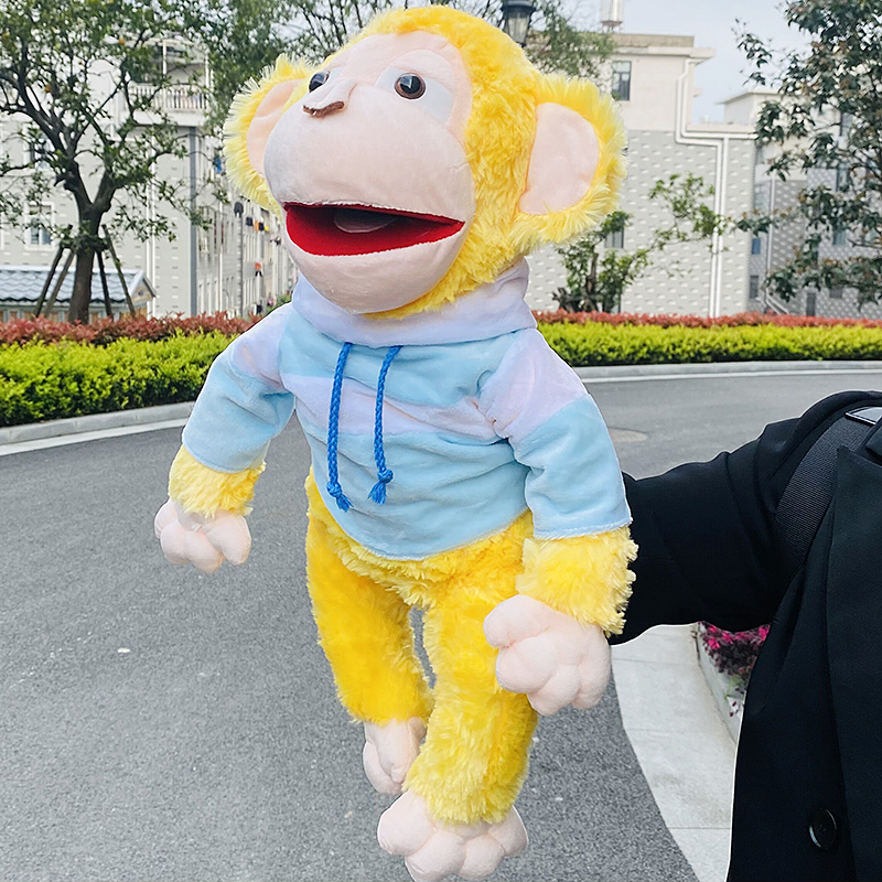 帕皮特毛绒玩具卡通手套张嘴手偶