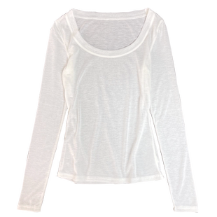 大U领白色薄款打底衫女春秋新款超薄针织衫女低领洋气内搭小衫女