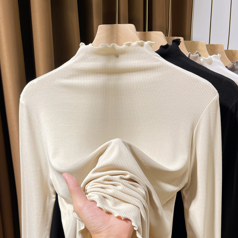 温娴长袖通勤厚上衣加绒