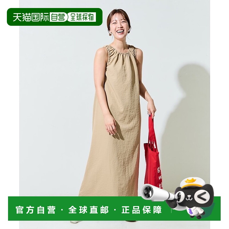 日本直邮FREAK'S STORE 限定展开背部开放Drost Code袖连衣裙长裙