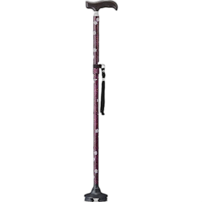 【日本直邮】Cogit 女士用可折叠手杖/拐杖 4点支撑