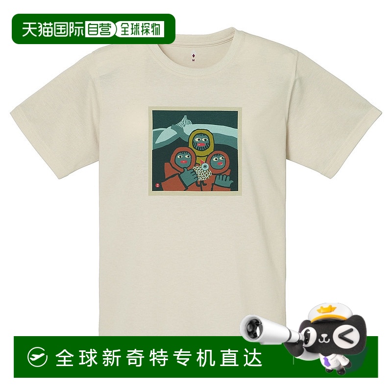 日潮跑腿Montbell蒙贝欧 儿童休闲卡通短袖T恤 NV S 1114775