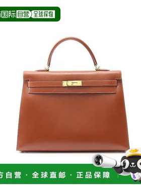 1h可退 日本直邮中古Hermes爱马仕女包B级9新Kelly35凯利35牛皮手