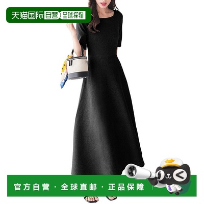 日本直邮KOBE LETTUCE 颈部贴合喇叭针织连衣裙[E3289 KO5653EW03