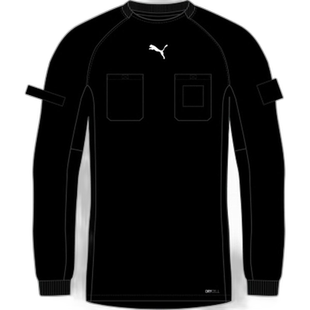 日本直邮自营｜PUMA LS 裁判衫足球 T 恤 705378-01潮牌透气设计
