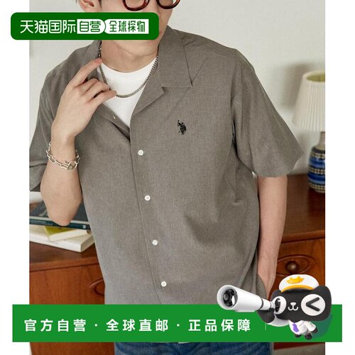 PUBLUX × U.S. POLO ASSN. 男士 宽松休闲开领衬【付后1h可退】