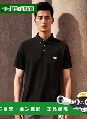 日本直邮Speedo Speedo 速干 Polo 衫短袖游泳 SA42010R-K 男式