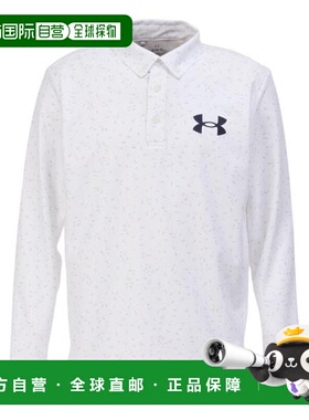 日本直邮UNDER ARMOUR 高尔夫长袖 logo 马球衫 [1388812 100]