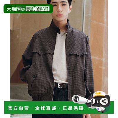 1h可退 日本直邮WYM LIDNM PE PLAID HARRINGTON JACKET  哈灵顿