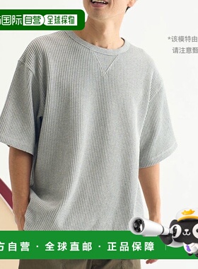 日本直邮 NANGA ECO 混合华夫饼宽松 T恤 NW2311-1G217 男式套头