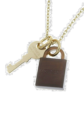 爱马仕 Hermes 配饰 女士项链 金棕色 H057027FD HERMES爆款黄金