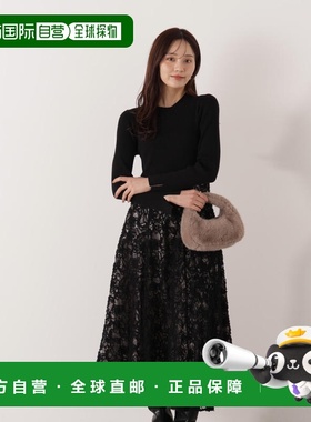 日本直邮PROPORTION BODY DRESSING 女装 立体蕾丝拼接针织连衣裙