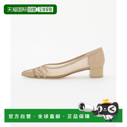 1h可退 日本直邮Odette e Odile 女士 交叉网纱尖头中跟泵鞋 4511