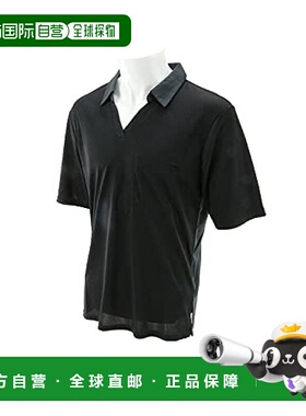 【日本直邮】Sk11藤原产业ONE UP夏季防暑降温V领T恤黑色BLK-3L