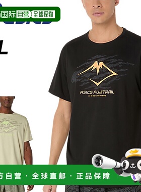 日本直邮ASICS 男士短袖T恤海外尺码ASICS FUJITRAIL 徽标T短袖衬