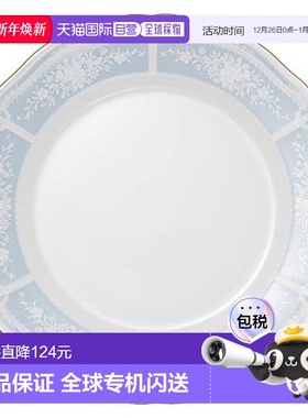 【日本直邮】Noritake则武 盘21cm 花边金 1件 蓝细瓷9511A/1507