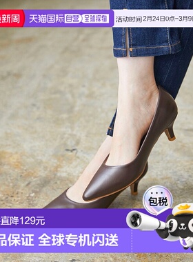 日本直邮Menue 中跟女式浅口鞋 黑色 女鞋单鞋ME8623BW02032