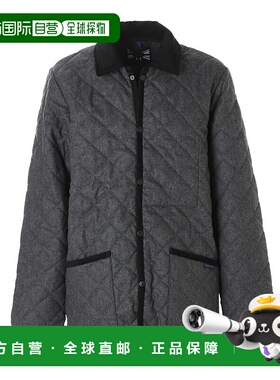 日本直邮LAVENHAM 男士绗缝夹克灰色 Denham LV6050 948炭灰色[20