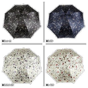 日本直邮JILL STUART 长雨伞雨伞女式60cm木炭色浅色色 1JI11031