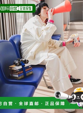 1h可退 日本直邮【forksy.】宽松直筒翻边牛仔裤潮牌 时尚休闲百