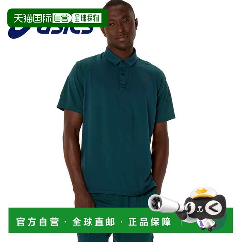 日本直邮ASICS 亚瑟士 男士短袖Polo衫 ACTIBREEZE 2031E891 黑色
