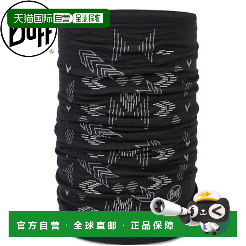 日本直邮BUFF 美利奴轻盈印花黑色围脖采用符合道德规范的美利奴1