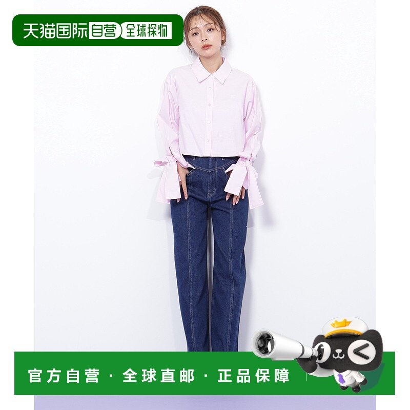 1h可退 日本直邮JILL by JILL STUART 女装 高腰直筒牛仔裤 切换