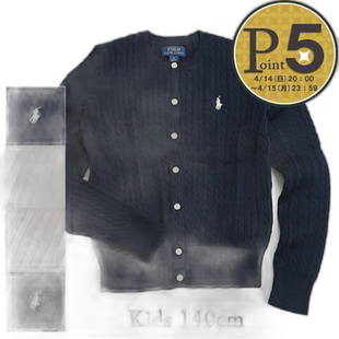 日本直邮POLO RALPH LAUREN 开衫女童儿童学生 130  140 保暖