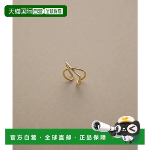 银饰镀金曲线线条戒指 女士 R10GUL23配饰 日本直邮decor 1h可退