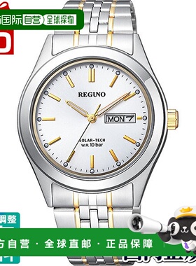 日本直邮 CITIZEN REGUNO Solartech 金色 Combi 男士手表