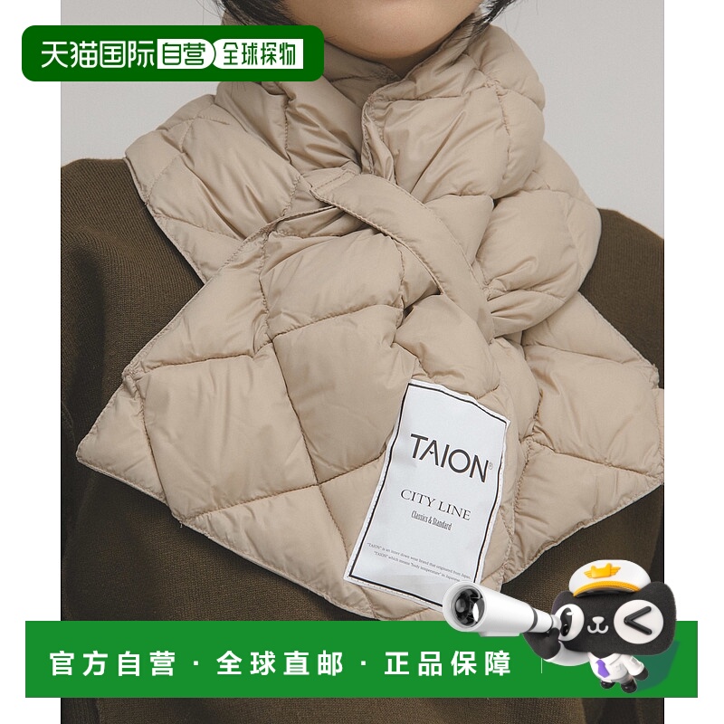 1h可退 日本直邮TAION 女装 羽绒风格 轻盈保暖 首饰围巾 KWA7201