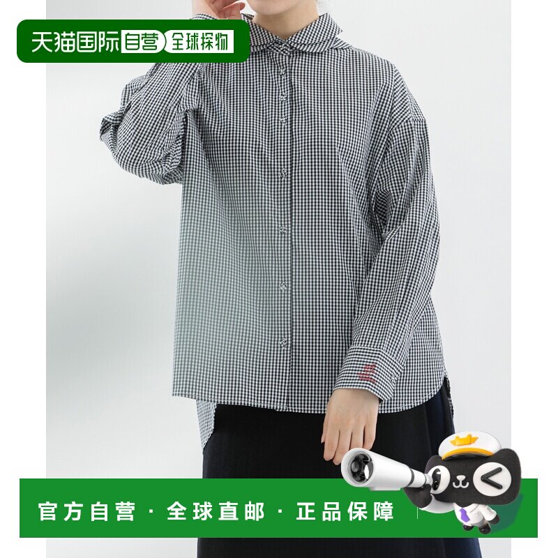 日本直邮nop de nod 女装 宽松版型 花瓣领衬衫 半开襟设计 26150