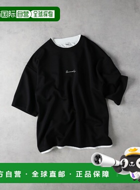 1h可退 日本直邮Right-on 男士假层次设计短袖T恤 225255RO