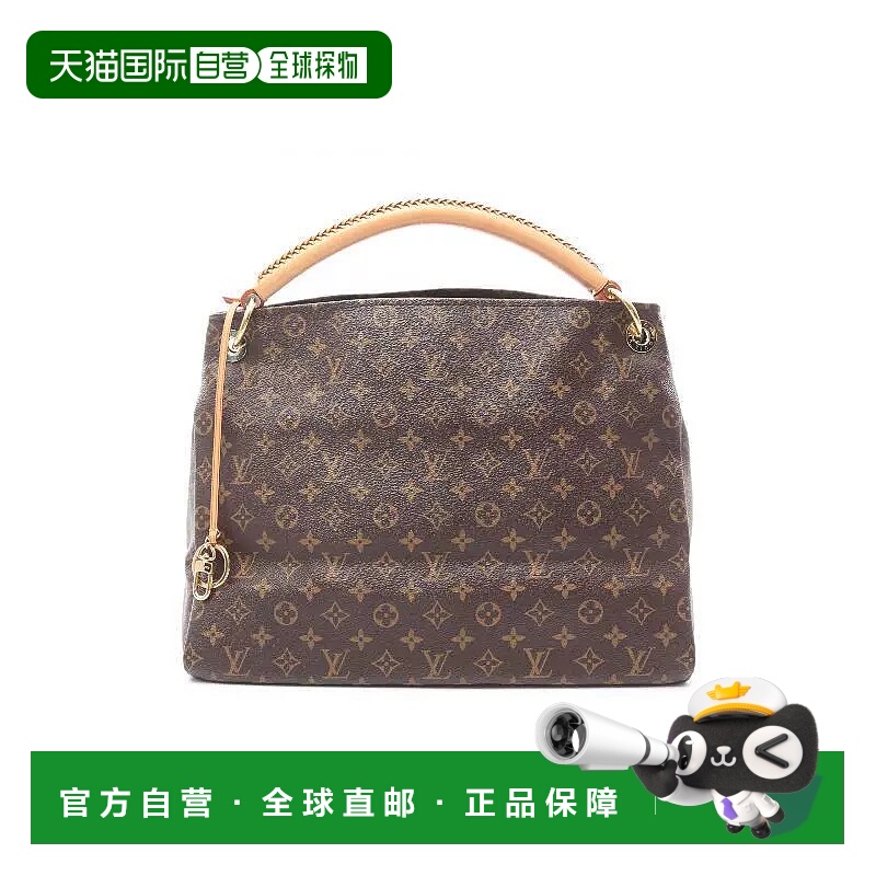 1h可退 日本直邮中古LV路易威登女包A级95新Artsy MM涂层/防水帆