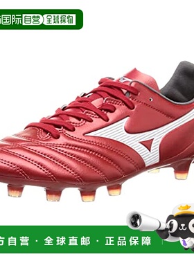 【日本直邮】Mizuno美津浓 足球鞋 红 x 白  27.5cm 3E  P1GA2222