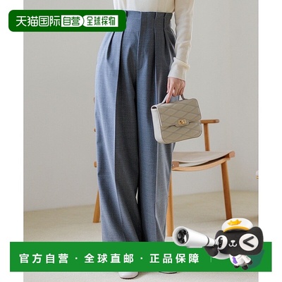 日本直邮Natural Stretch Saxony 自然弹力萨克森塔克阔腿裤 [234