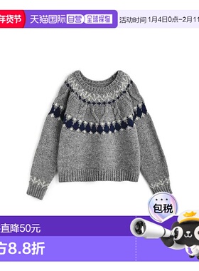 日本直邮日潮 GRL费尔岛提花针织圣诞毛衣上衣TU1689