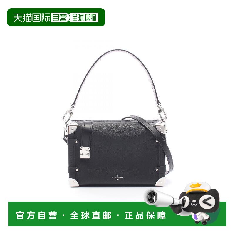 日本直邮中古LV路易威登女包A级95新Side Trunk 软盒子牛皮斜挎包