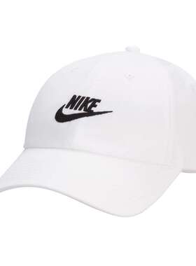 日本直邮Nike 运动帽Club Cap CB FUT WSH L 白色/(黑色) njp-fb5