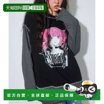 日本直邮Candy Stripper 男女同款 宽松版型 切换式条纹T恤 原创