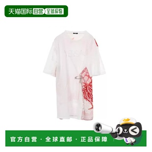 日本直邮中古Versace范思哲女B级9新T-shirtT恤棉上衣白色