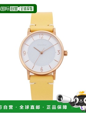日本直邮GRANDEUR女士太阳能充电式三针石英表GSW005P4