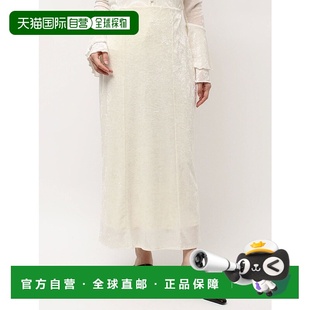 1h可退 日本直邮LAGUNAMOON女士修身窄裙仿真丝光泽网眼面料柔美