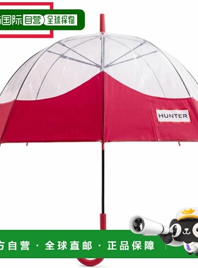 日本直邮Hunter 透明胡子泡泡伞军红色UAU7029UPM-MLR
