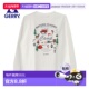 T恤纯棉16码 日本直邮Gerry 男女通用长袖 针织面料胸前刺绣品牌标