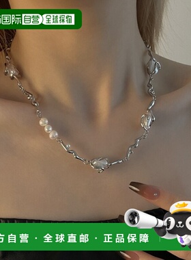 1h可退 日本直邮MASHIRO 女士珍珠项链 Y2K异形设计 AC24008