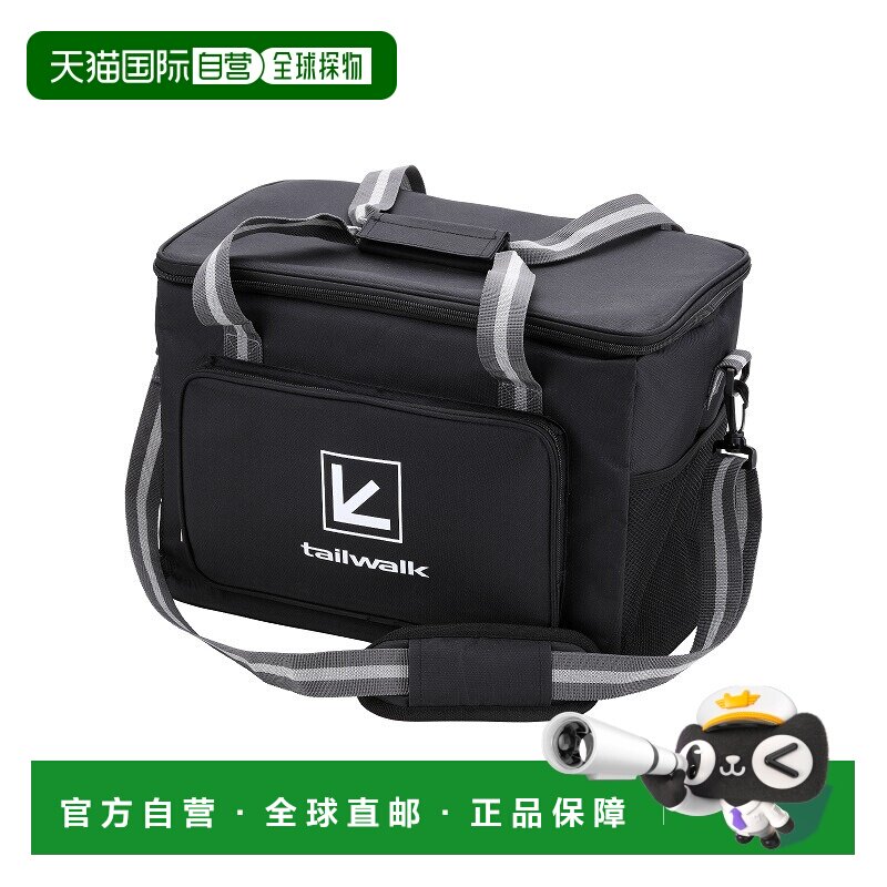 日本直邮Tailwalk 软式保温冷藏袋防水隔热冷藏包24升黑色 (BLK)