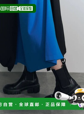 1h可退 日本直邮UN3D. UN3D 女士原创设计侧面弹力靴筒短靴 52231